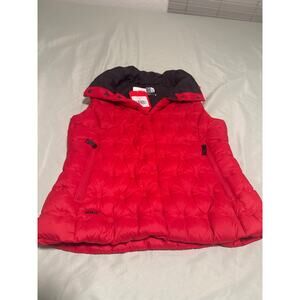 NEW The North Face Puffer Down Vest Red Women’s Sz Medium Urban Explorer